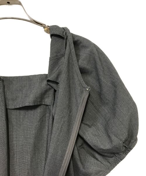 Snidel（スナイデル）Snidel (スナイデル) サイドスリットオールインワン グレー サイズ:1の古着・服飾アイテム