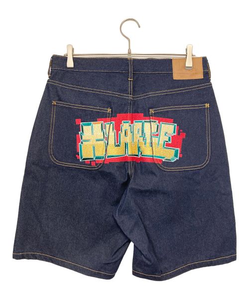 X-LARGE（エクストララージ）X-LARGE (エクストララージ) POLYGON LOGO DENIM SHORT PANTS インディゴ サイズ:32の古着・服飾アイテム