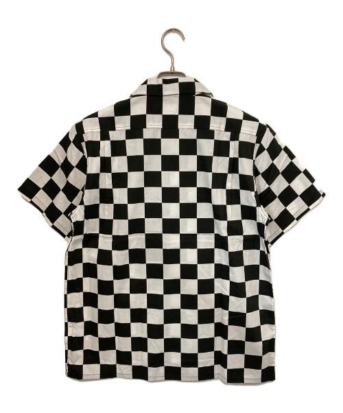 X-LARGE（エクストララージ）X-LARGE (エクストララージ) オープンカラーシャツ ホワイト×ブラック サイズ:Mの古着・服飾アイテム