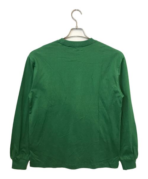 X-LARGE（エクストララージ）X-LARGE (エクストララージ) MINI STANDARD LOGO L/S POCKET TEE グリーン サイズ:Mの古着・服飾アイテム