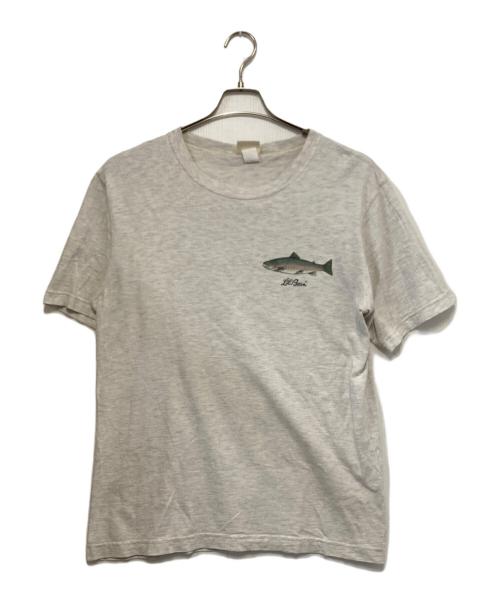 L.L.Bean（エルエルビーン）L.L.Bean (エルエルビーン) FISHプリントTシャツ グレー サイズ:MEDIUMの古着・服飾アイテム