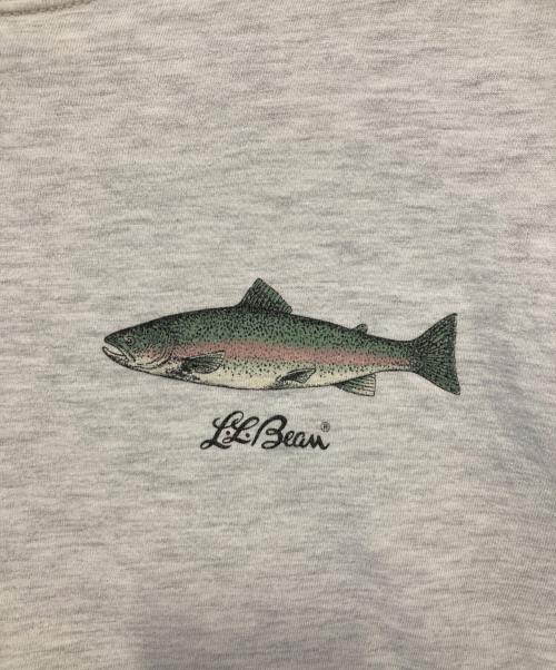 L.L.Bean（エルエルビーン）L.L.Bean (エルエルビーン) FISHプリントTシャツ グレー サイズ:MEDIUMの古着・服飾アイテム