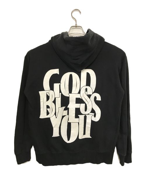 EXAMPLE（エグザンプル）EXAMPLE (エグザンプル) GOD BLESS YOUプリントパーカー ブラック サイズ:Ⅼの古着・服飾アイテム
