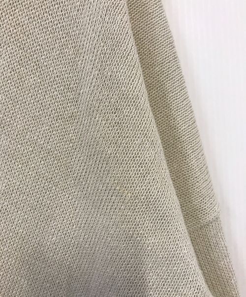 evam eva（エヴァムエヴァ）evam eva (エヴァムエヴァ) linen coil cardigan ベージュ サイズ:Ｍの古着・服飾アイテム