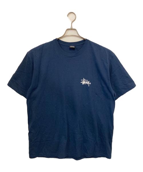 stussy（ステューシー）stussy (ステューシー) プリントTシャツ ネイビー サイズ:XLの古着・服飾アイテム