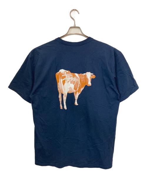 stussy（ステューシー）stussy (ステューシー) プリントTシャツ ネイビー サイズ:XLの古着・服飾アイテム