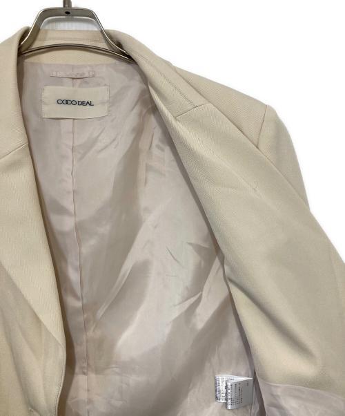 COCODEAL（ココディール）COCODEAL (ココディール) ヘリンボーンオーバージャケット ベージュ サイズ:2の古着・服飾アイテム