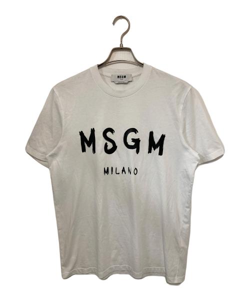 MSGM（エムエスジーエム）MSGM (エムエスジーエム) ロゴカットソー ホワイト サイズ:Sの古着・服飾アイテム