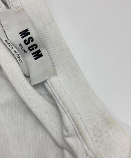 MSGM（エムエスジーエム）MSGM (エムエスジーエム) ロゴカットソー ホワイト サイズ:Sの古着・服飾アイテム