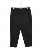 STEVEN ALANスティーブンアラン）の古着「テーパードデニムパンツ」｜ブラック