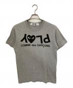 PLAY COMME des GARCONSプレイコムデギャルソン）の古着「プリントTシャツ」｜グレー