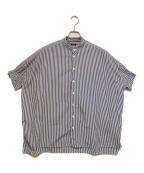 R&D.M.Co-OLDMAN'S TAILORオールドマンズテイラー）の古着「バンドカラーシャツ」｜ブルー