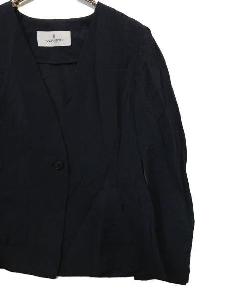 MORABITO（モラビト）MORABITO (モラビト) ノーカラージャケット ネイビー サイズ:38の古着・服飾アイテム