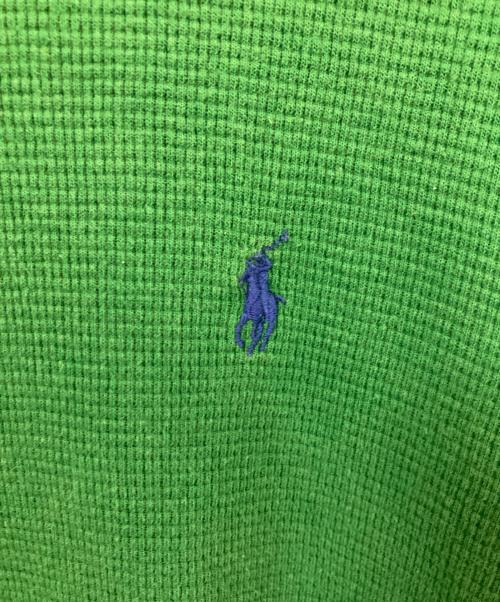 POLO RALPH LAUREN（ポロ・ラルフローレン）POLO RALPH LAUREN (ポロ・ラルフローレン) ロゴ刺繍カットソー グリーン サイズ:Ｌの古着・服飾アイテム