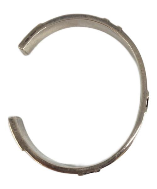 VALENTINO（ヴァレンティノ）VALENTINO (ヴァレンティノ) Vロゴシルバーバングル シルバーの古着・服飾アイテム