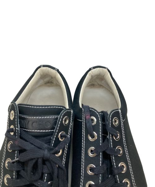 JIMMY CHOO（ジミーチュウ）JIMMY CHOO (ジミーチュウ) スタッズローカットスニーカー ブラック サイズ:43の古着・服飾アイテム