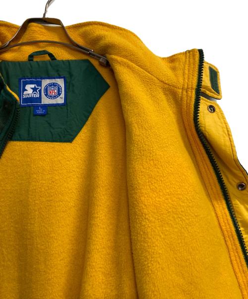 STARTER（スターター）STARTER (スターター) 古着ジャケット イエロー×グリーン サイズ:Ｌの古着・服飾アイテム