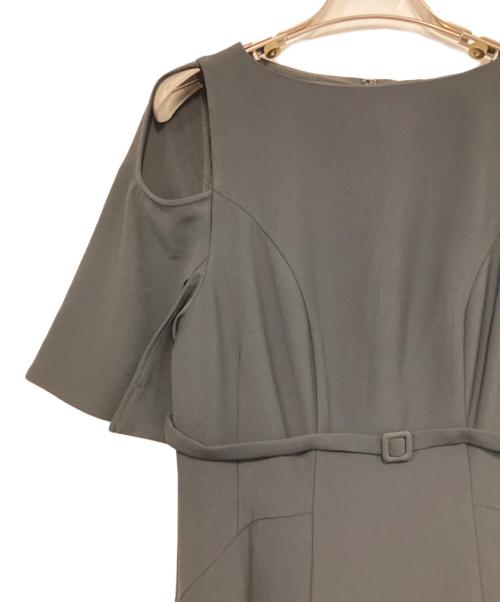 HER LIP TO（ハーリップトゥ）HER LIP TO (ハーリップトゥ) Adelaide Slit Sleeve Belted Dress ブラック サイズ:Mの古着・服飾アイテム