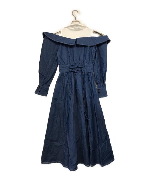 DazzliN（ダズリン）DazzliN (ダズリン) オープンレイヤードシャツワンピース インディゴ サイズ:ＦＲＥＥ 未使用品の古着・服飾アイテム