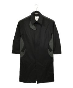 中古・古着通販】shiun (シウン) WOOL SHAWL COLLAR COAT ブラック