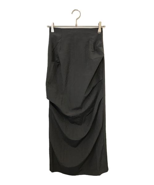 LAGUNA MOON（ラグナムーン）LAGUNA MOON (ラグナムーン) タックドレープタイトスカー グレー サイズ:Sの古着・服飾アイテム