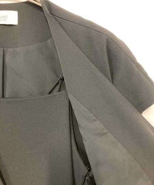 emmi（エミ）emmi (エミ) eco ドライタッチジレ×キャミワンピース ブラックの古着・服飾アイテム