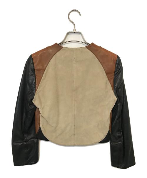 DIESEL Black Gold（ディーゼル ブラック ゴールド）DIESEL BLACK GOLD (ディーゼル ブラック ゴールド) ウエスタンレザージャケット ブラウン サイズ:Sの古着・服飾アイテム