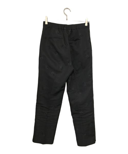 Bluelea（ブルレア）BLUELEA (ブルレア) Original embroidery pants ブラック サイズ:2の古着・服飾アイテム