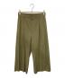 UNTITLED（アンタイトル）の古着「【洗える】キュプラコットンクロップドパンツ」｜カーキ