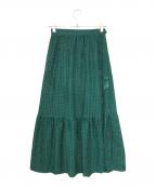 journal standard L'essage×OKIRAKUジャーナルスタンダード レサージュ×オキラク）の古着「レーススカート」｜グリーン