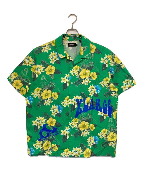 X-LARGE（エクストララージ）X-LARGE (エクストララージ) アロハシャツ グリーン サイズ:XLの古着・服飾アイテム