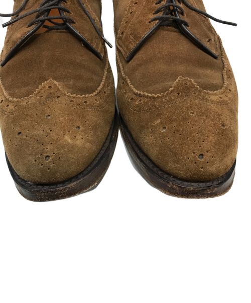 POLO RALPH LAUREN（ポロ・ラルフローレン）POLO RALPH LAUREN (ポロ・ラルフローレン) スウェードウィングチップシューズ ブラウン サイズ:8の古着・服飾アイテム