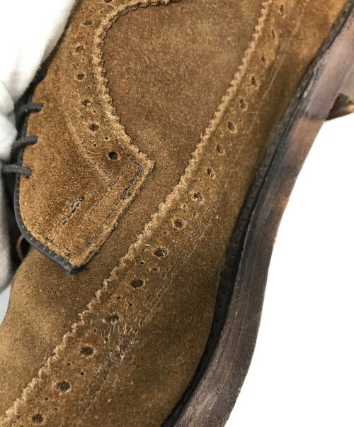 POLO RALPH LAUREN（ポロ・ラルフローレン）POLO RALPH LAUREN (ポロ・ラルフローレン) スウェードウィングチップシューズ ブラウン サイズ:8の古着・服飾アイテム