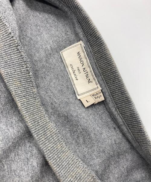 maison kitsune（メゾンキツネ）MAISON KITSUNE (メゾンキツネ) プリントTシャツ グレー サイズ:Ⅼの古着・服飾アイテム