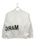 MM6 Maison Margiela (エムエムシックス メゾンマルジェラ) リバースロゴオーバーサイズスウェット ホワイト サイズ:XS：14000円