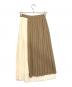 CLANE (クラネ) BI COLOR PLEASTS LONG SKIRT / カラープリーツロングスカート ベージュ サイズ:1：3000円