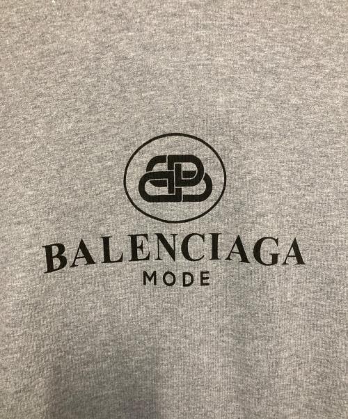 BALENCIAGA（バレンシアガ）BALENCIAGA (バレンシアガ) BBモードロゴプリントパーカー グレー サイズ:XSの古着・服飾アイテム
