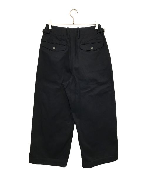 My Beautiful Landlet（マイビューティフルランドレット）My Beautiful Landlet (マイビューティフルランドレット) MILITARY CLOTH TUCK WIDE PANTS ネイビー サイズ:1の古着・服飾アイテム