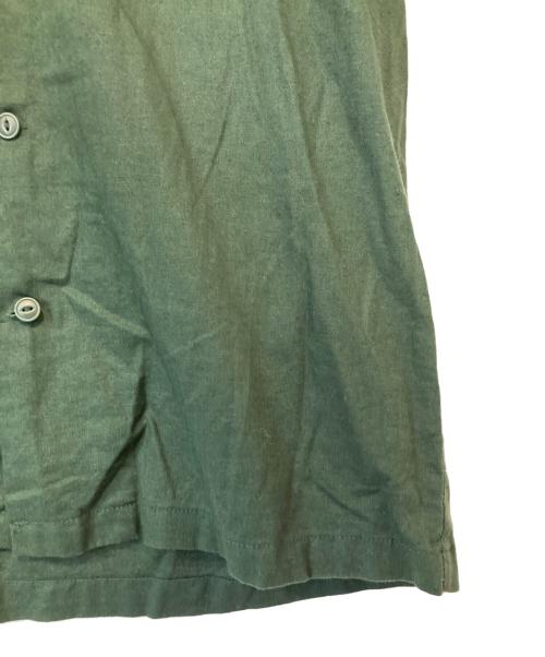 AVIREX（アヴィレックス）AVIREX (アヴィレックス) LINEN COTTON PENSACOLA WORK SHIRT グリーン サイズ:Ｍの古着・服飾アイテム