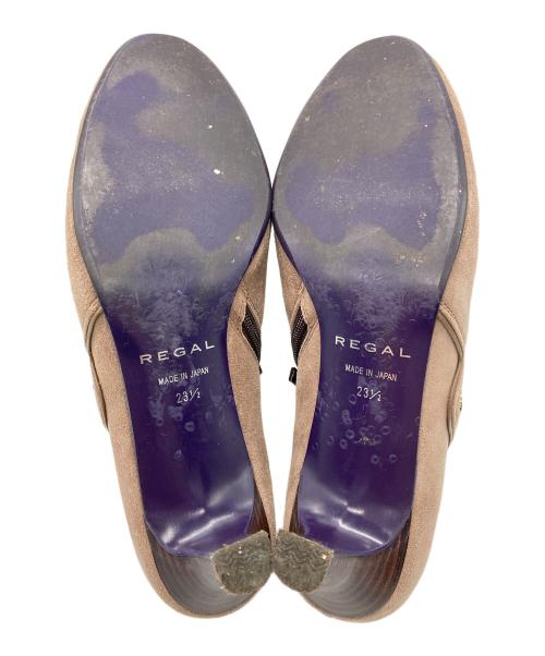 REGAL（リーガル）REGAL (リーガル) ショートブーツ ベージュ サイズ:23 1/2の古着・服飾アイテム