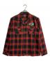 SCHOTT BROS.（ショットブロス）の古着「オープンカラーオンブレチェックシャツ」｜レッド
