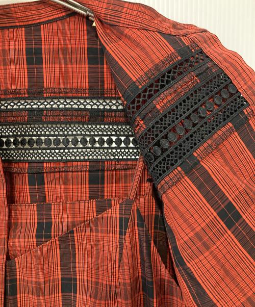 furfur（ファーファー）FURFUR (ファーファー) 2WAYティアードワンピース レッド サイズ:Fの古着・服飾アイテム