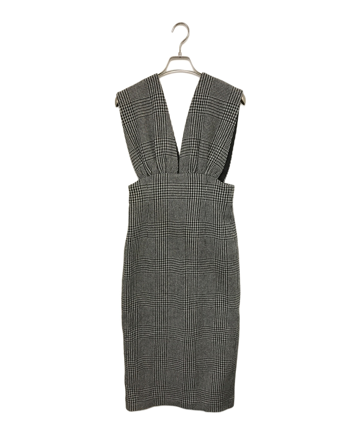 ち様専用Wim Gazette グレンチェック Vジャンスカ S ワンピース Whim