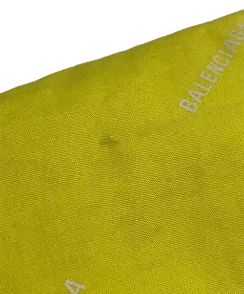 BALENCIAGA（バレンシアガ）BALENCIAGA (バレンシアガ) All Over Logo Button Down Shirt イエロー サイズ:36の古着・服飾アイテム