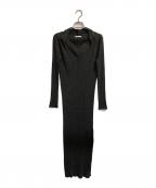 STUDIOUSステュディオス）の古着「デザインネックニットドレス」｜グレー