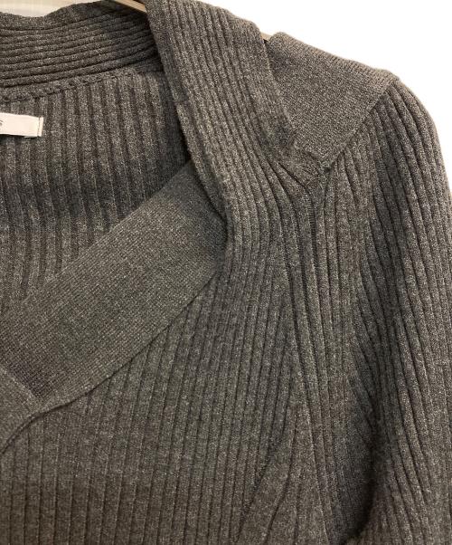 STUDIOUS（ステュディオス）STUDIOUS (ステュディオス) デザインネックニットドレス グレー サイズ:1の古着・服飾アイテム