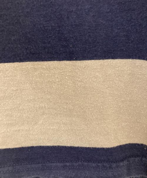 BARBARIAN（バーバリアン）BARBARIAN (バーバリアン) ボーダーカットソー ネイビー×ベージュ サイズ:Ｓの古着・服飾アイテム