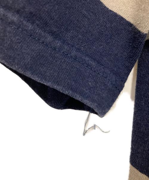 BARBARIAN（バーバリアン）BARBARIAN (バーバリアン) ボーダーカットソー ネイビー×ベージュ サイズ:Ｓの古着・服飾アイテム