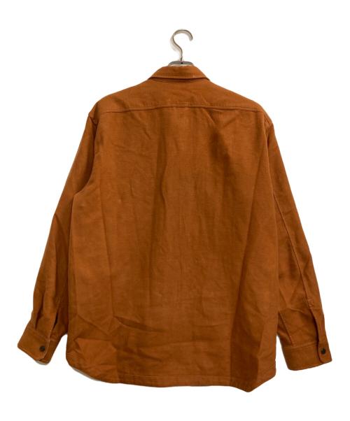 LACOSTE（ラコステ）LACOSTE (ラコステ) リバーシブルフランネルシャツ ホワイト×ブラウン サイズ:Ｍの古着・服飾アイテム