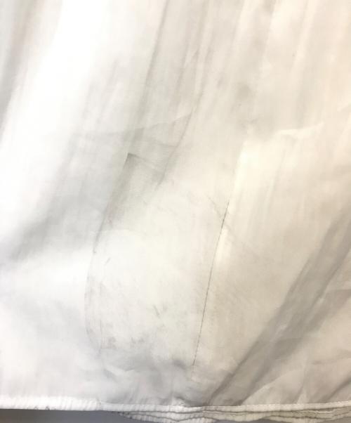 FRAY ID（フレイ アイディー）FRAY ID (フレイ アイディー) ウエストリブドルマンシャツワンピ ホワイト サイズ:1の古着・服飾アイテム